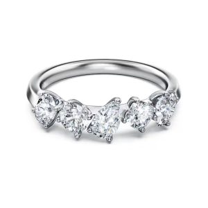 Swarovski Galaxy Ring Lab-Grown Diamonds Mixed Shapes White Gold 5688846