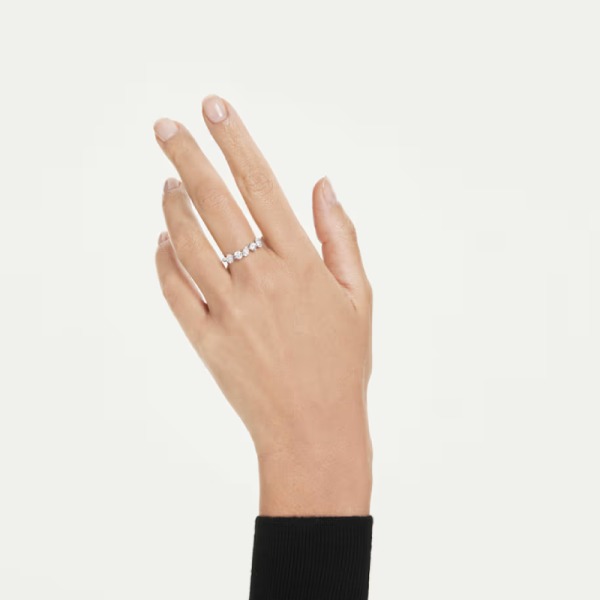 Swarovski Galaxy Ring Lab-Grown Diamonds Mixed Shapes White Gold 5688846 - Image 5