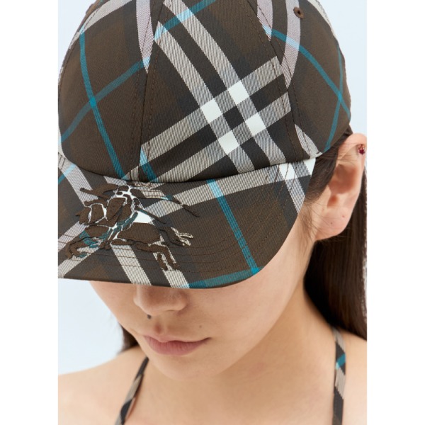 Burberry Women’s Check Baseball Cap Multicolor 8094790 - Image 8