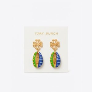 Tory Burch Women’s Enamel Cowrie Shell / Runway Shell Drop Earrings TB0324