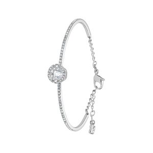 Swarovski Women’s Sparkling Dance Bangle Round Cut White Rhodium Plated 5497478/1 - Image 3