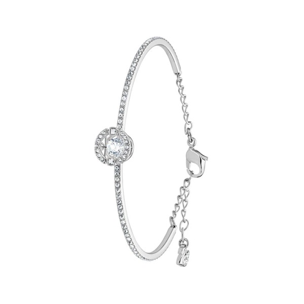 Swarovski Women’s Sparkling Dance Bangle Round Cut White Rhodium Plated 5497478/1 - Image 3