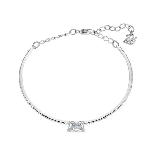 Swarovski Women’s Sparkling Dance Bangle Round Cut White Rhodium Plated 5497478/1 - Image 2