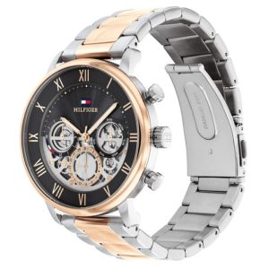 Alternative view of Tommy Hilfiger Men’s Quartz Two-Tone Stainless Steel Black Dial 44mm Watch 1710570