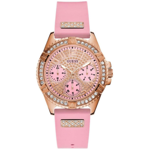 Guess Women’s Quartz Pink Silicone Strap Pink Dial 40mm Watch W1160L5